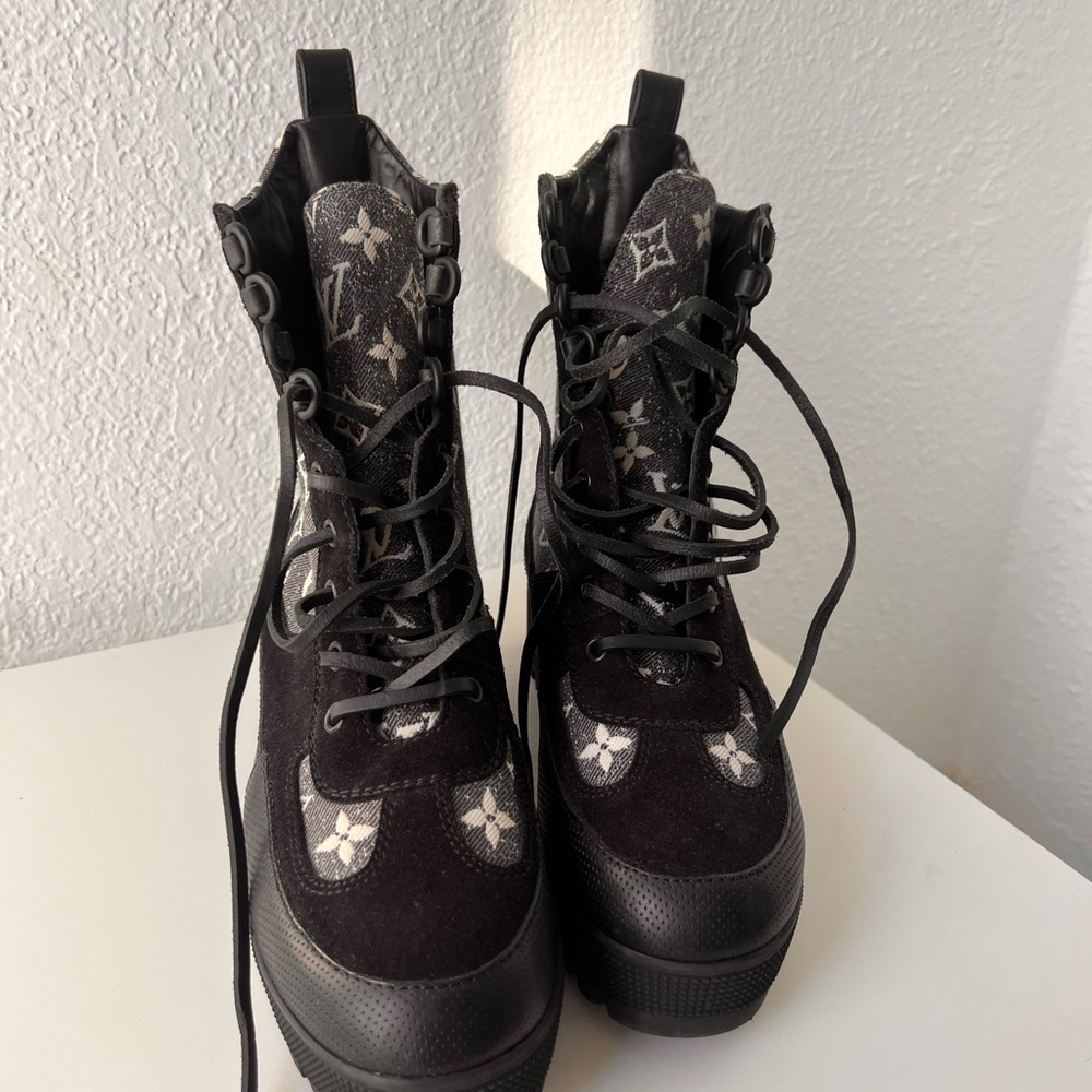 Louis Vuitton Denim Boots